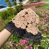 Hats For Women In All Seasons, Handmade Cotton Hats, Small And Fresh Lace Fisherman Hats, Korean Version, Versatile Sun Hat