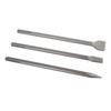 3 Piece Chisel Set Point Flat Scaling Chisel Rotating Hammer Drill Attachments for Concrete Stone