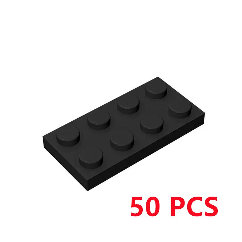 50 Stück/Los Bausteine 3020 Platte 2 x 4 Steine DIY Zusammenbau Sammlungen Großhandel Modulares GBC Spielzeug Für High-Tech MOC Set