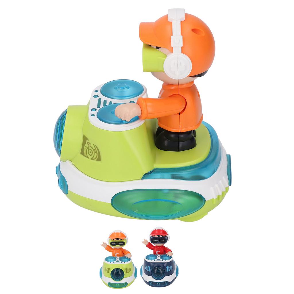 DJ Hüpfender Beat Rock Junge Tanzendes Spielzeug mit Musik Blinklicht Universalrad Automatische Bewegung R