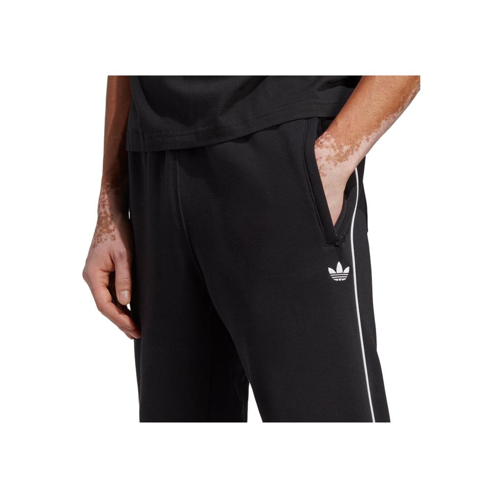 Adidas Originals Seasonal Archive C Pants Solid Logo Print Elastic Waist Cuffed Knit Sports Pants Men Bottoms Black HR5337