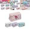 Cute Ins-style Cartoon Embroidered Makeup Bag With Large Capacity For Travel And Desktop Storage