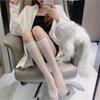White Black Calf Stockings Nylon Mid-Tube Socks Summer Thin Ins Style Trend Long Half-Tube With Jk Schoolgirl Sheer Stockings