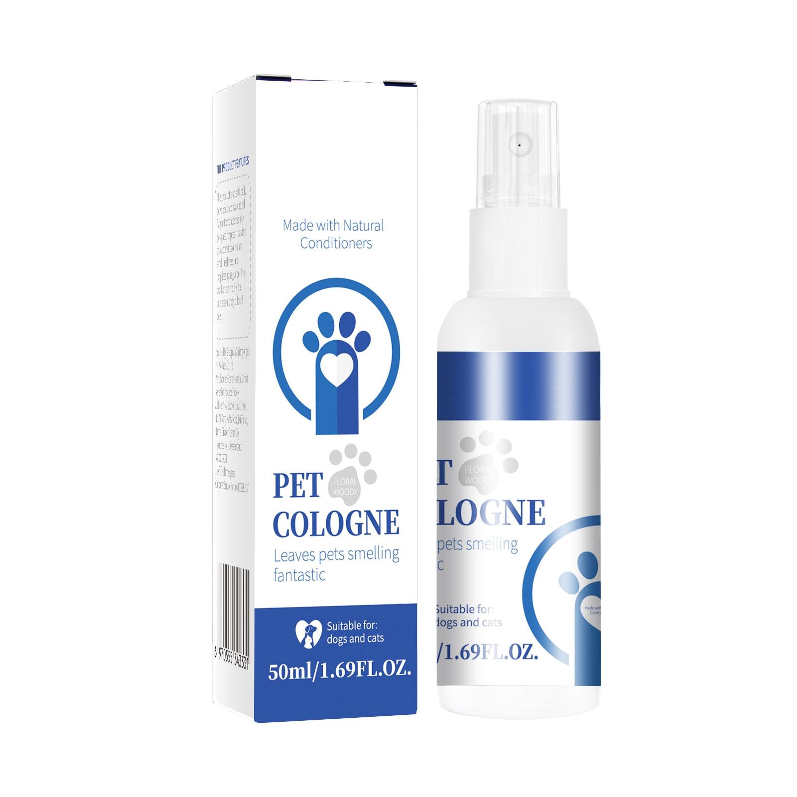 

Спрей для собак и кошек, кондиционер и запах, духи для удаления запаха собак и кошек, аромат древесины, для всех типов шерсти, 50 мл/1,69 унции