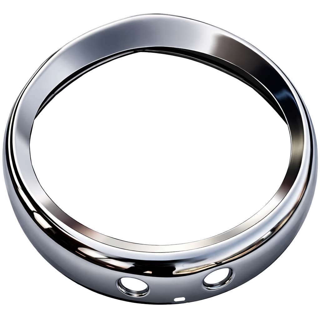 Headlight Decorative Outer Bezel Rim Fits For Peugeot 404 Chrome Plated Metal Headlamp Bezel Ring Trim – Fit Headlight Retaining Rim Replacement Pair