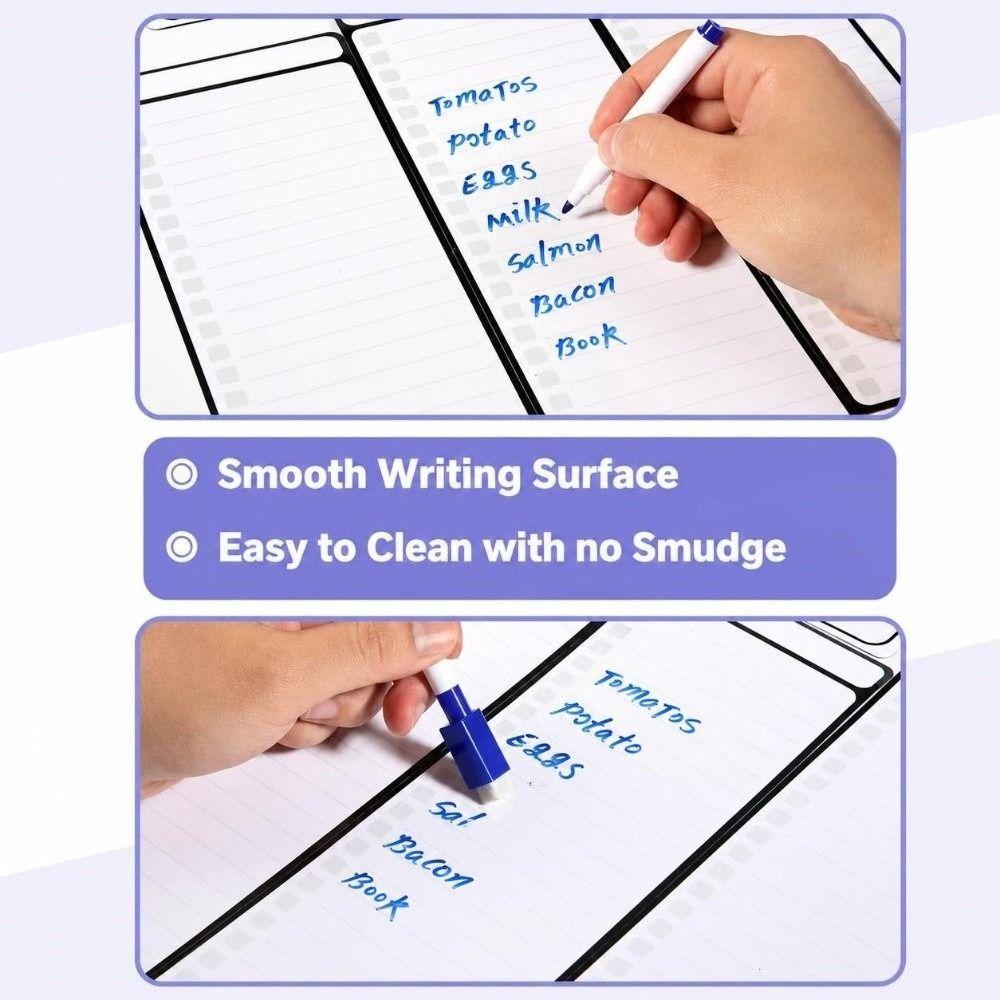 Erasable Checklist Board Magnetic Schedule Planner Magnet To Do List Memo Board  Home Kitchen