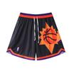 Lightning Series Basketball Shorts Booker Same Style Embroidered Zipper Pockets American 1/4 Length Men Women