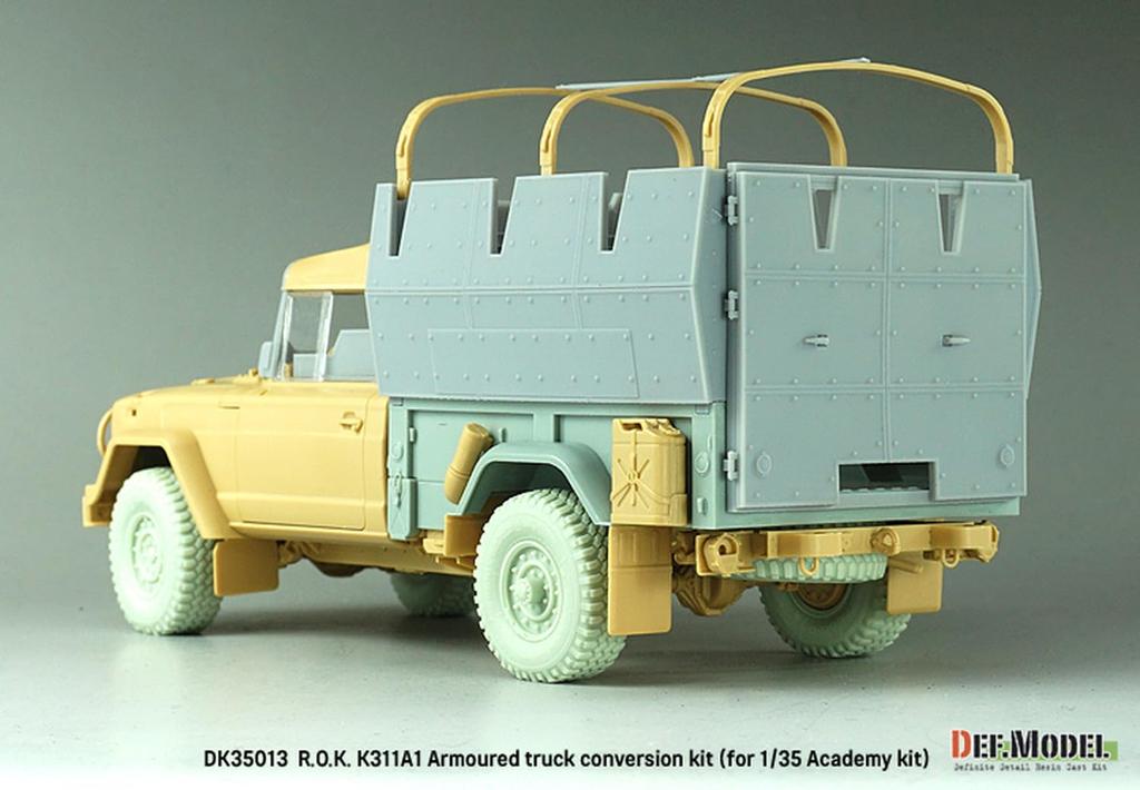 Def Model 1/35 Scale Modern Korean K311A1 Armored Truck (K319) Conversion Set (for Academy Use) Plastic Model Kit Parts DK35013