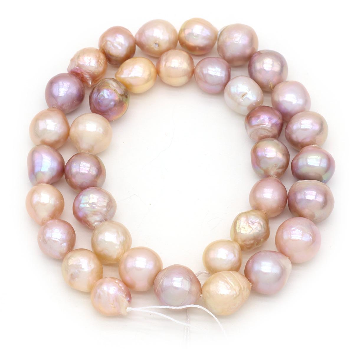 

1String, Multi-colored Natural Freshwater Pearls 11-12mm, Handmade Baroque Pearl Beads for Jewelry Making DIY Crafts, Needlework 36cm 1String/11-12mm-36cm різнокольоровий