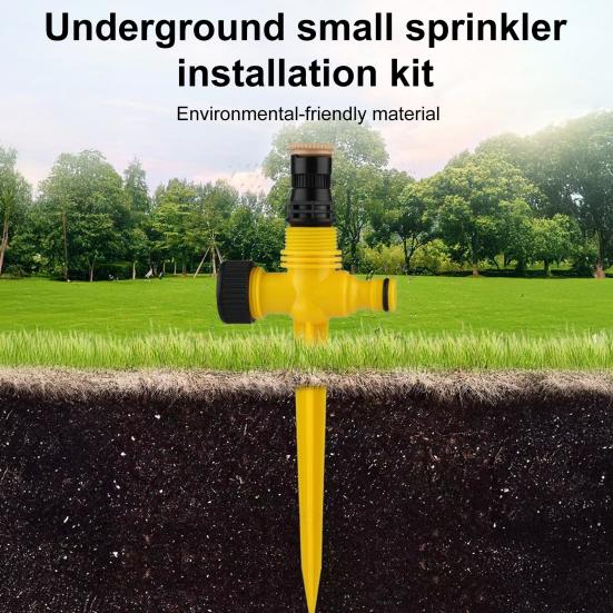 Lawn Sprinkler with Spike Base Ground Insert Water Sprinkler Adjustable Garden Sprinkler