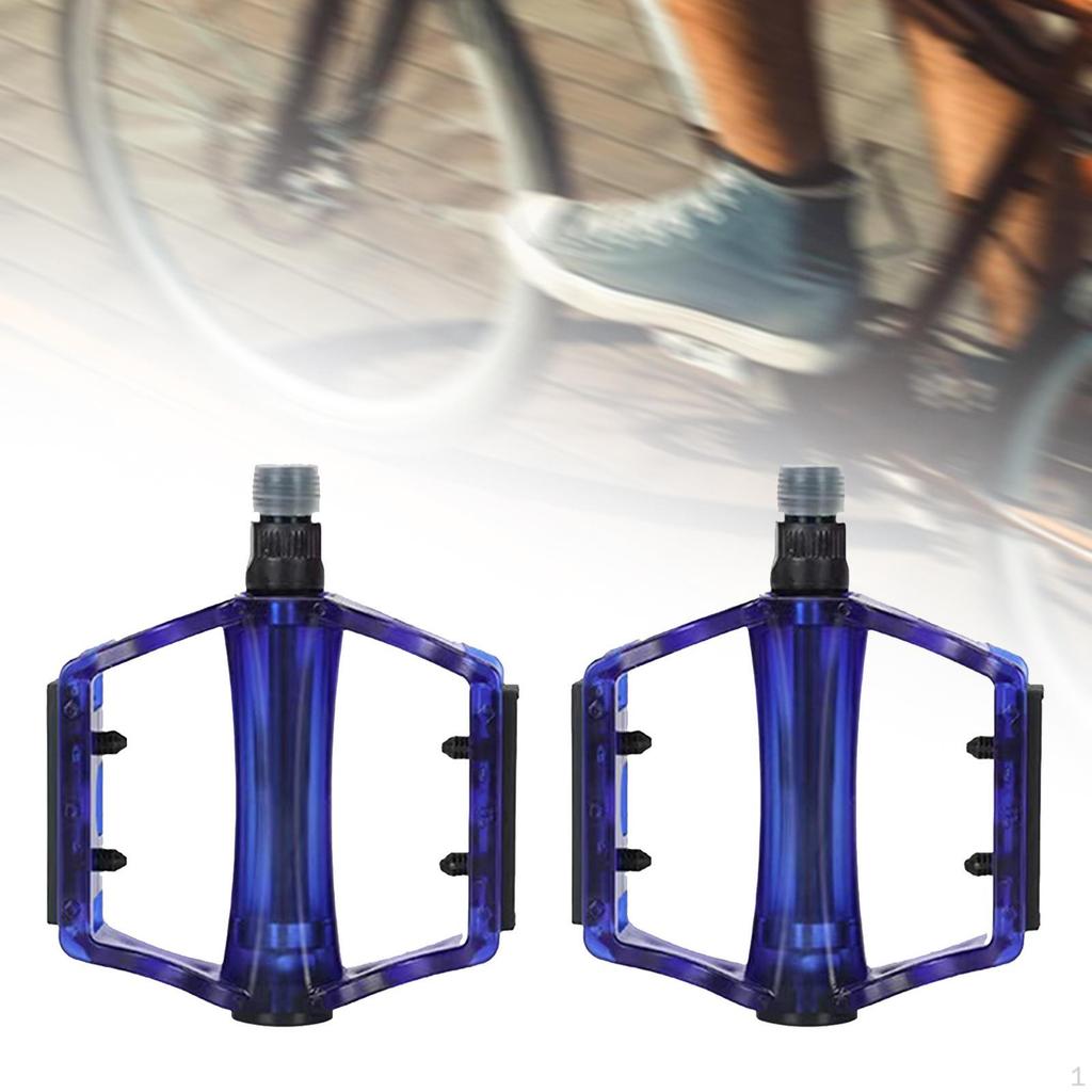 2Pcs Bicycle Pedals Bike Durable Universal Accessories Lightweight Flat Pedal Cycling
