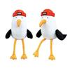 Niedlicher Cartoon Roter Hut Vogel Plüschtier Entzückendes Arktisches Tier Kuscheltier Super Weich Russischer Stil Polarfogel Geschenk Kinder Jugendliche