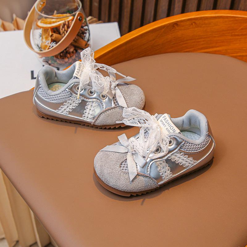 2026 Girls  Summer Mesh Sports Shoes - Breathable Ballet-Style Casual Sneakers 25