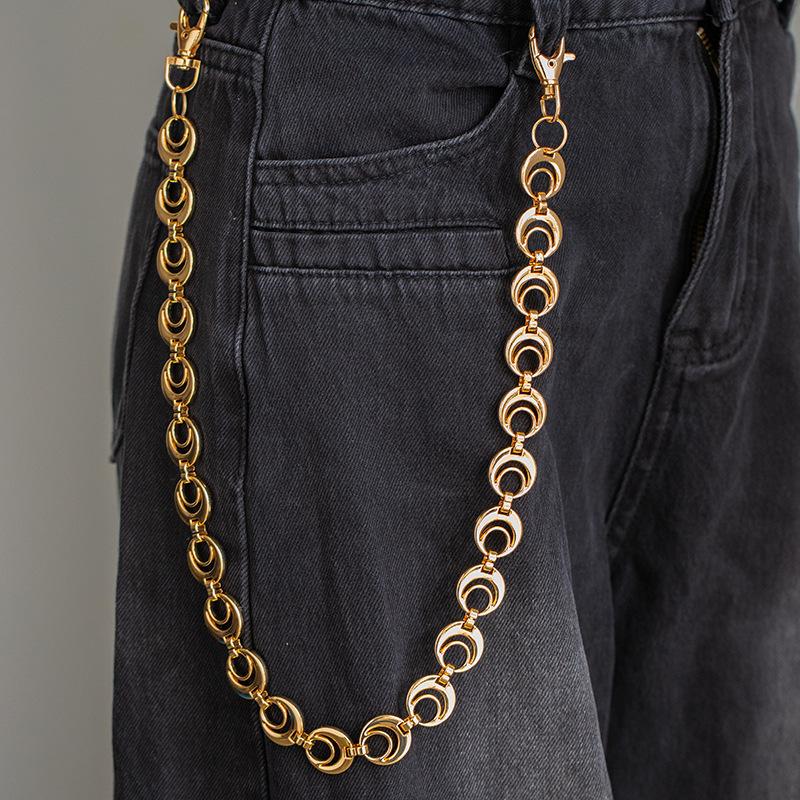 Metallkette Hüftkette Halskette Armband High-End Trendig Cool Personalisiert Jeans Kette Modeaccessoires
