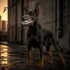 Botniță pentru câini medii și mari Botniță Câine Infern, Halloween Infricoșător Cosplay Cauciuc Moale Animal de Companie cu Curea Reglabilă pentru Câini Mască Realistă cu Colți
