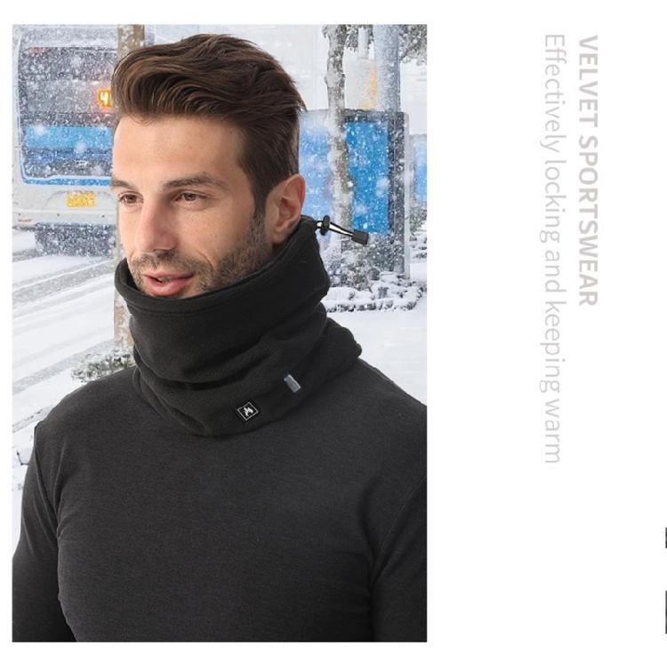 Electric Scarf 360 Degree Heating Technology Breathable Windproofs Fabric Fleece Lining for Expeditions Daily Use