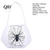Halloween Party Supplies Cute Treat or Trick Bag with Handle for Kids, Reusable Non Decoration Woven Candy Goodie Bag, Soft Handbag Basket Favors Home