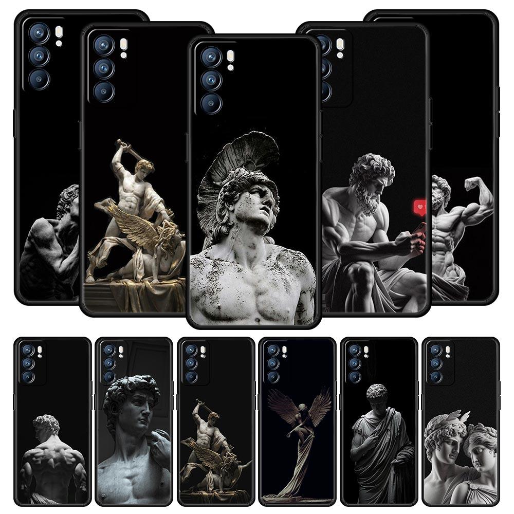 Ancient greek sculpture Phone Case For Oppo A54 A53 A52 A15 A95 A16 A78 A79 A80 A98 4G Find X5 X6 Reno10 12 13 F Pro 5G Cover