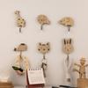 Cute Coat Hooks Theme Wall Hangers Wooden Cartoon Wall Hooks Strong Load-bearing Coat Hooks Towel Hangers Easy to Install