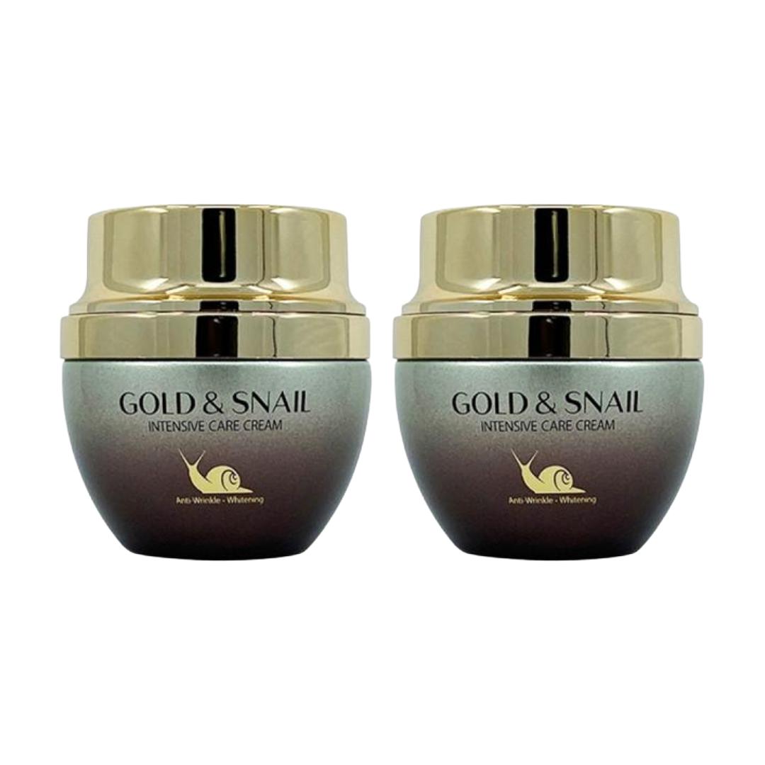 

3W CLINIC Gold & Snail Intensive Care Cream, 55 г, интенсивный крем для интенсивного ухода (3 варианта) # Cream 55g x 2pcs