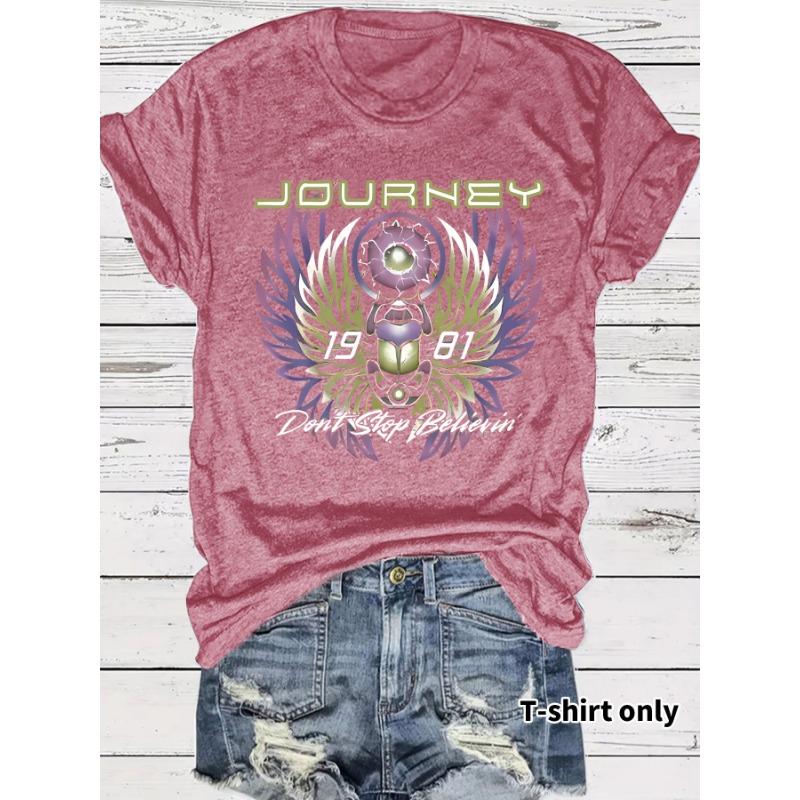 Damen Rock Kurzarm T-Shirt