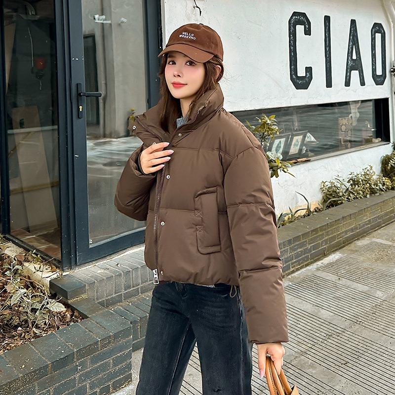 Light jacket women's new autumn and winter women's stand-up collar loose fashion coat cotton clothes women's trend