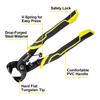 Toolwiz Tile Nippers with Handles and Tungsten Steel Wheel Blades for DIY Applications on Stained and More (2-Pack) Non-Slip Glass, Ceramic, Tile,