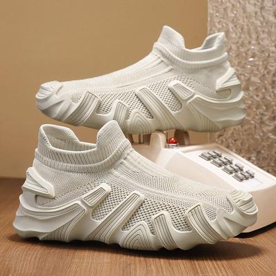 Estate Nuove Scarpe Sportive Casual Traspiranti Scarpe da Corsa con Suola Spessa da Uomo Nuove Scarpe Calzino Tessuto Volante Scarpe da Uomo