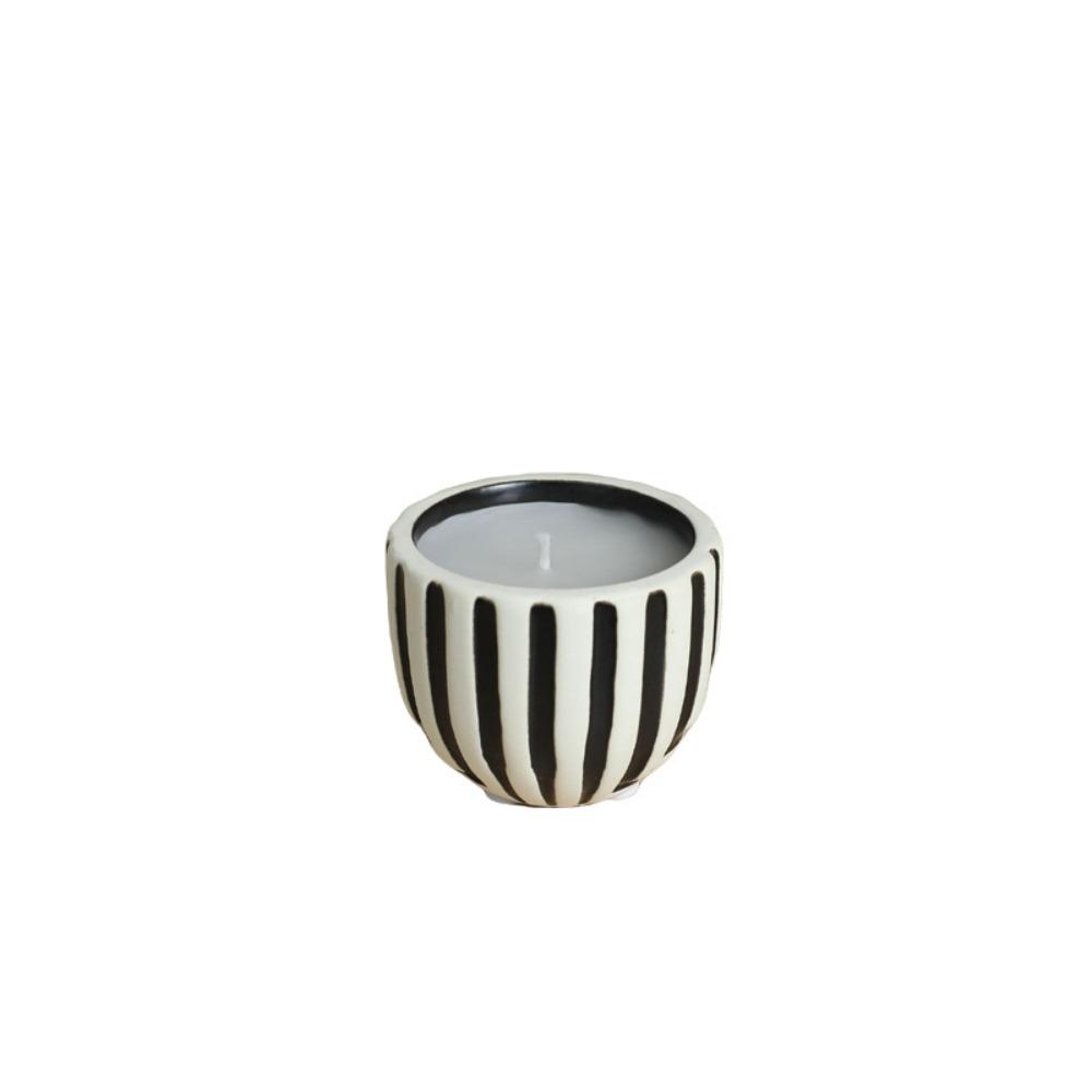 Creative Striped Candle Holder Retro Aroma Diffuser Home Decoration Candlestick  Party