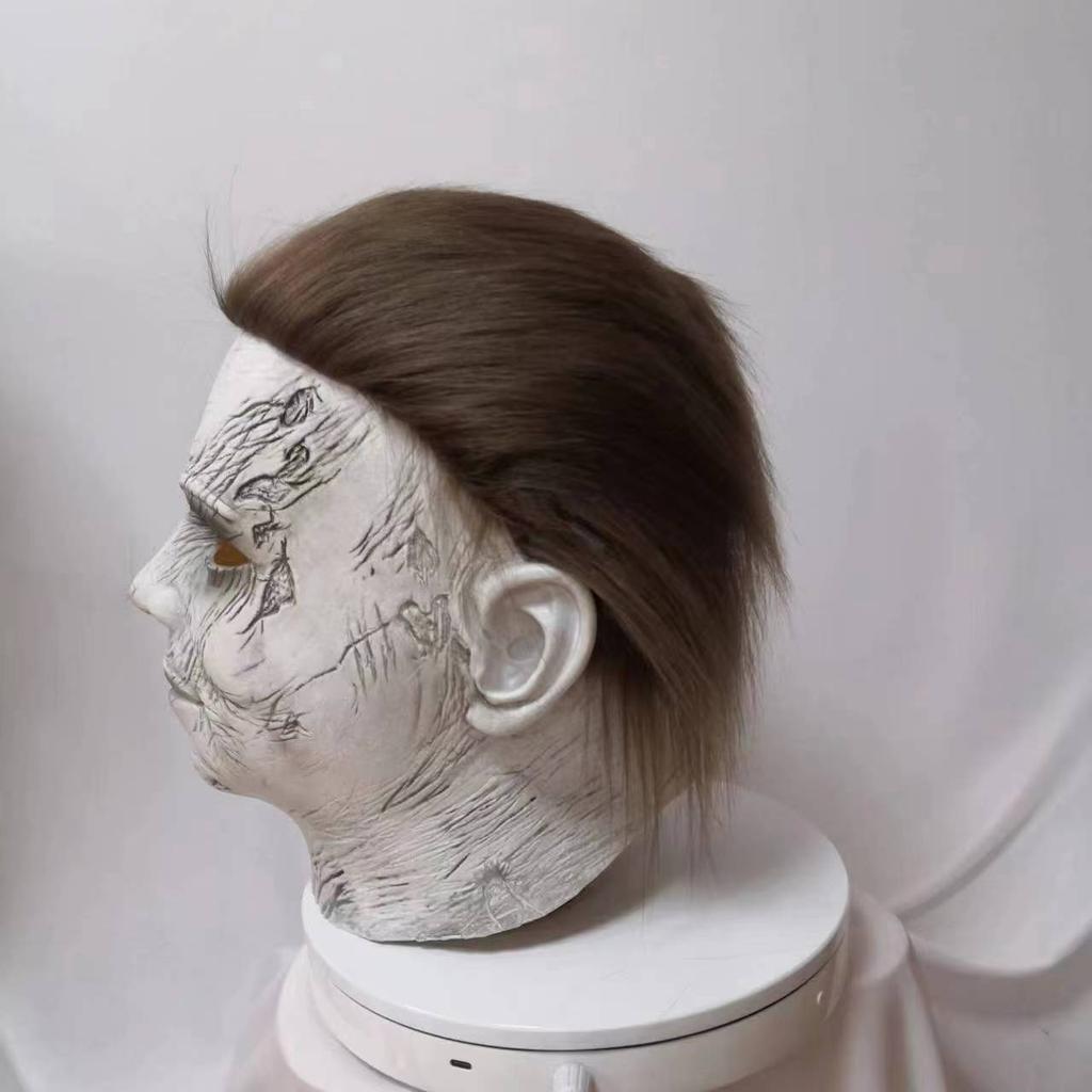 McMeel Mask Headgear Movie "Moonlight Panic" funny latex Majer mask headgear with a pale face