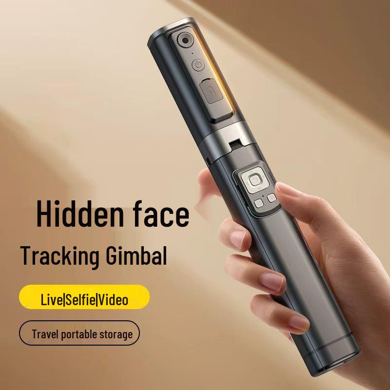 Selfie Stick with Fill Light & AI Face Tracking for Live Streaming & Photography