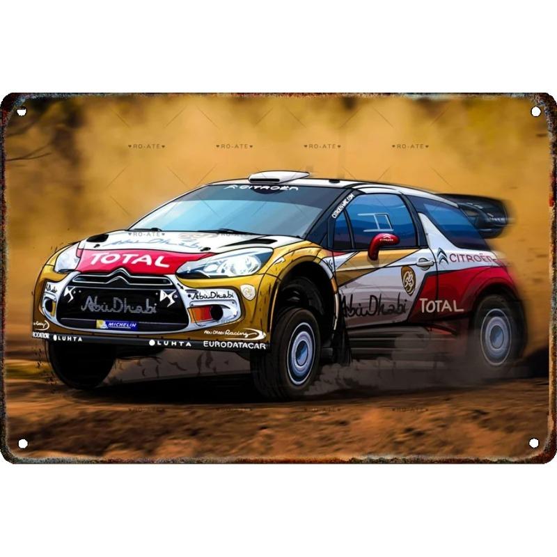 Kovová nástěnná cedule Bar v garáži, Dekorativní plaketa do interiéru auta 20x30cm