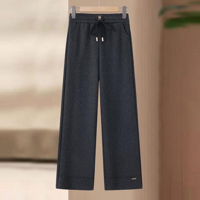 Women's Thickened Fleece-Lined Straight-Leg Winter Pants