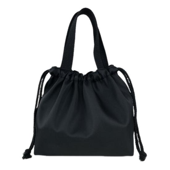 Portable Drawstring Lunch Bag with Handle Large Capacity Multipurpose Waterproof Bento Box Carrier Storage Bag