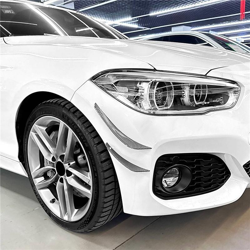 Car Front Bumper Outer Side Splitter Spoiler Canard Trim For BMW 1 Series F20 F21 M Sport 2015-