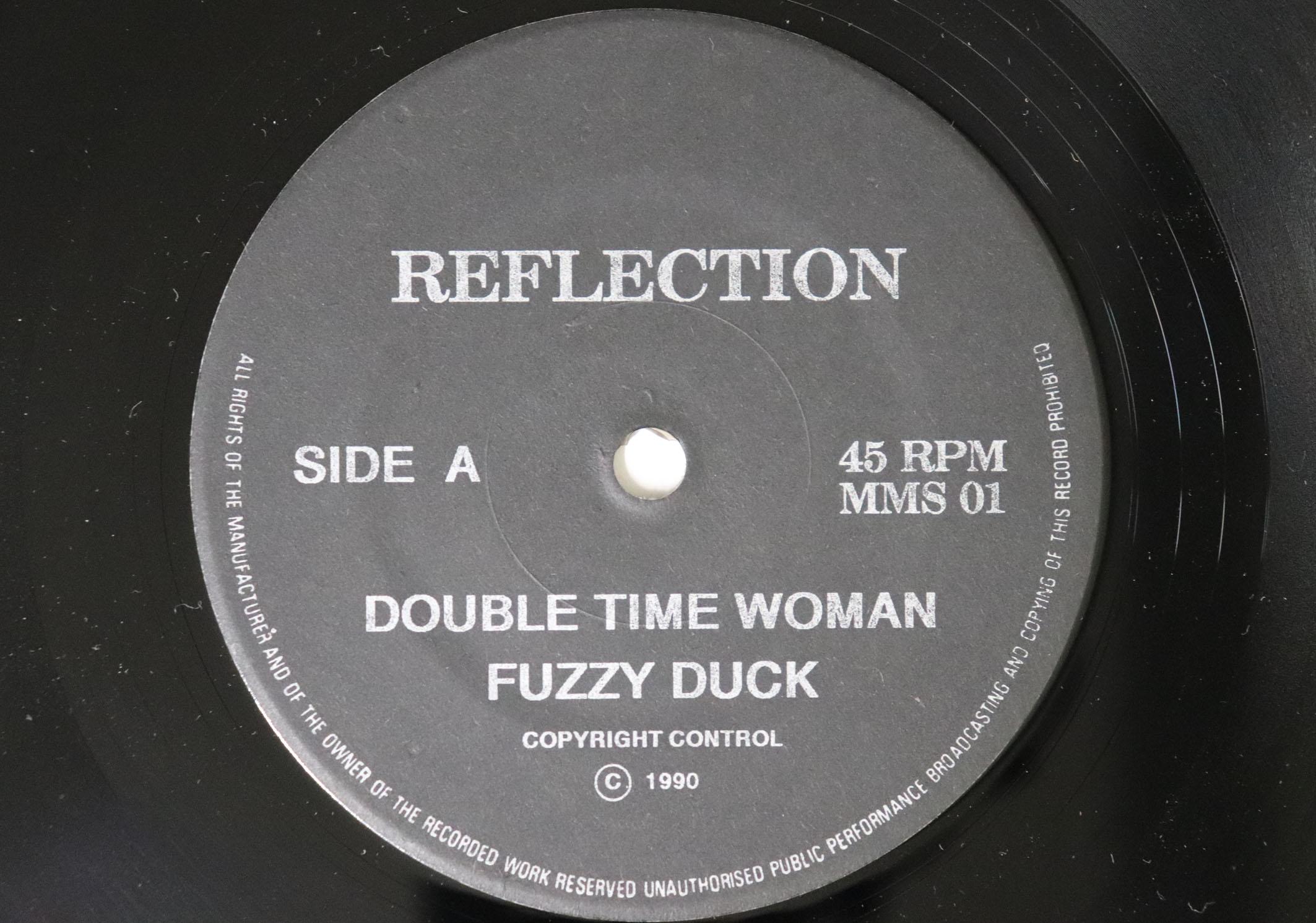 

7inch Record FUZZY DUCK Double Time Woman One More Hour MMS01 REFLECTION UK Rock Used