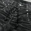 Vintage Double Waisted Lace Up Micro Flared Women Jeans Y2K Washed Wide Leg American Style Denim Pants Baggy Streetwear