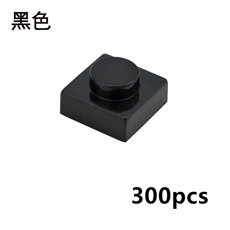 300 Stück DIY Partikel 3024 Dünne Bausteine 1x1 Noppen Steine Pädagogisches Zusammenbauen Konstruktion Kompatibel 3034 Kinderspielzeug