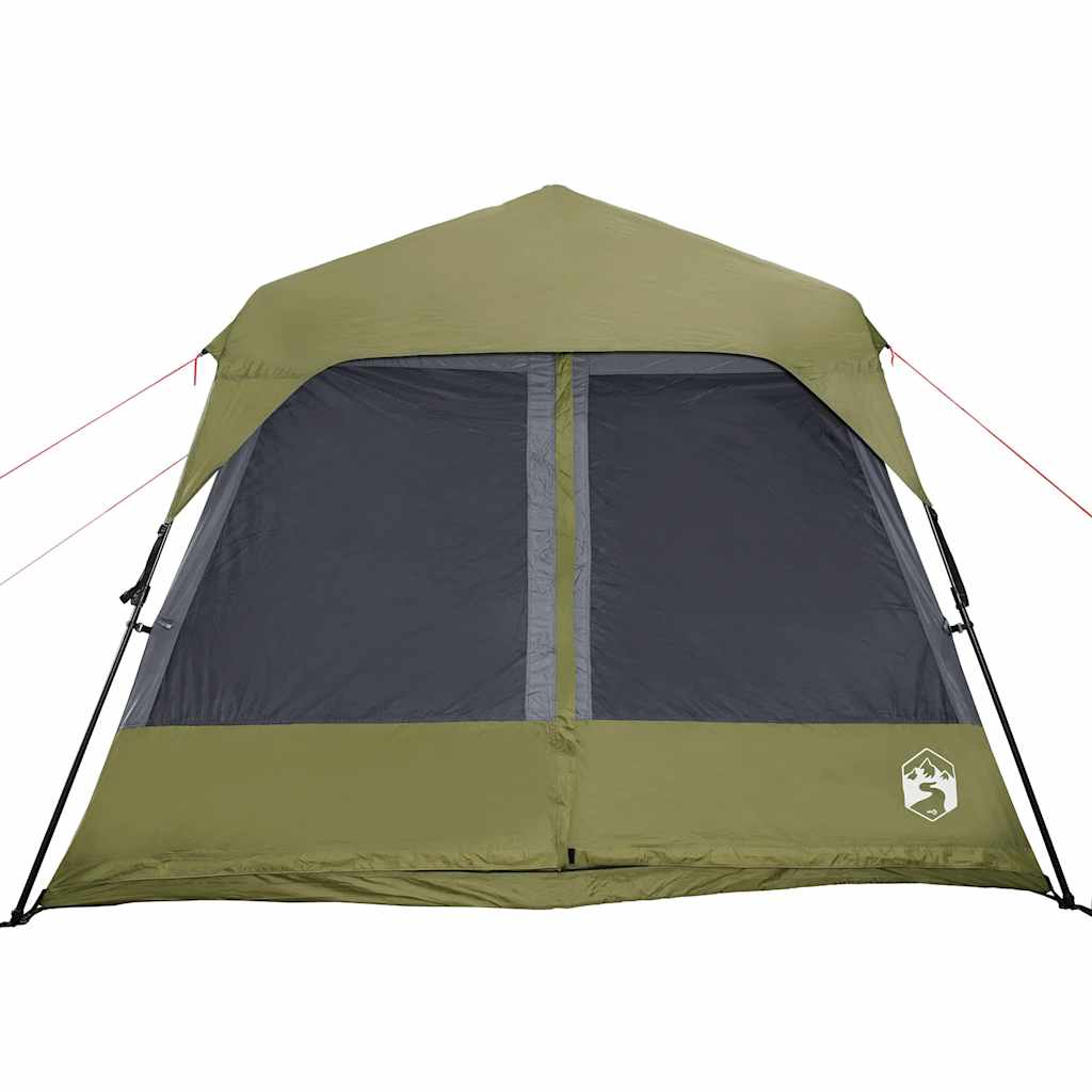 Family Tent for 9 People Green Quick Release Waterproof