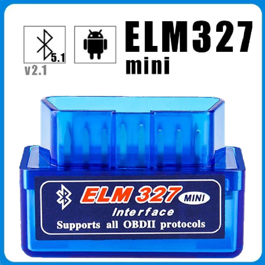Bluetooth 5.1 ELM327 V2.1 Auto OBD2 Scanner Car Diagnostic Tool Code Reader Tool Super MINI ELM 327 V1.5 For Android
