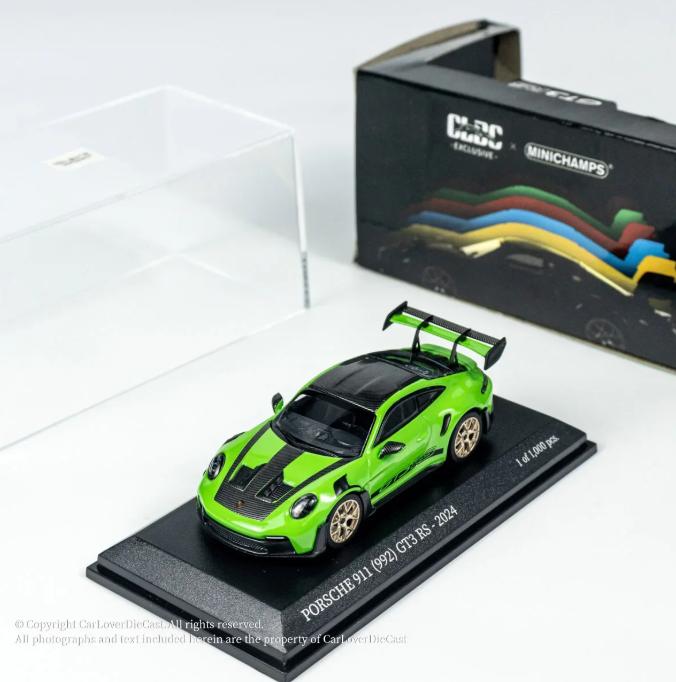 MINICHAMPS 1/64 Porsche 911 (992) GT3 RS Die-Cast Car Model Simulation Static Display Cars Collection Alloy Cars Model Boy Gift