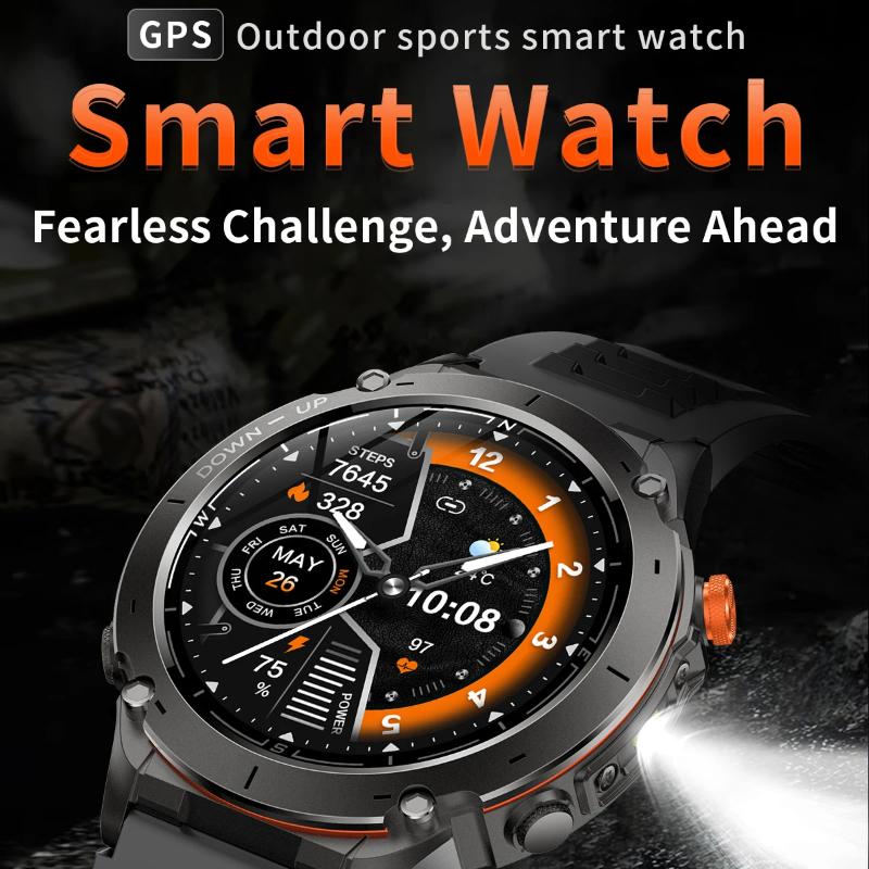 2025 NEW Original Built-in Dual-band GPS Men Smartwatch BT Call Fitness Military 10ATM IP68 Military Sport Smart Bracelet  for Xiaomi