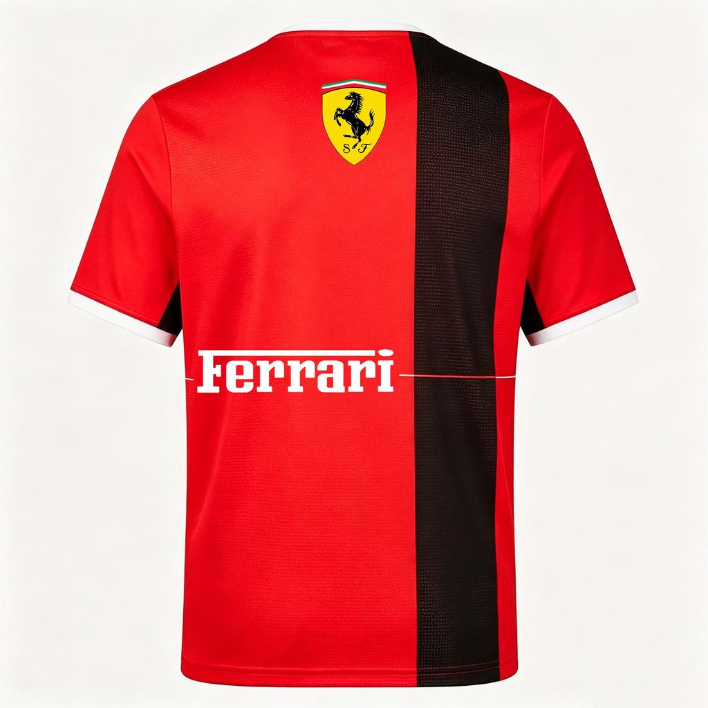 2026 Ferrari Summer Round Neck 3D Print T-shirt Formula 1 Motor Racing Short Sleeve Top