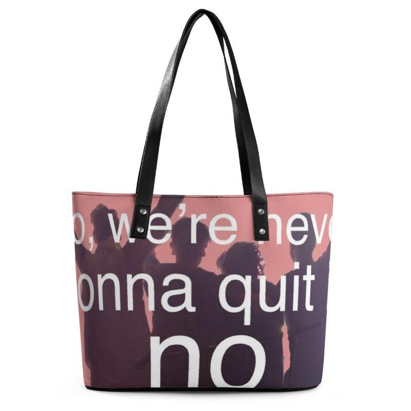 Hand Map Digital Color Printing Handbag Handbag Leather High Quality Large Capacity Tote Bag OEM