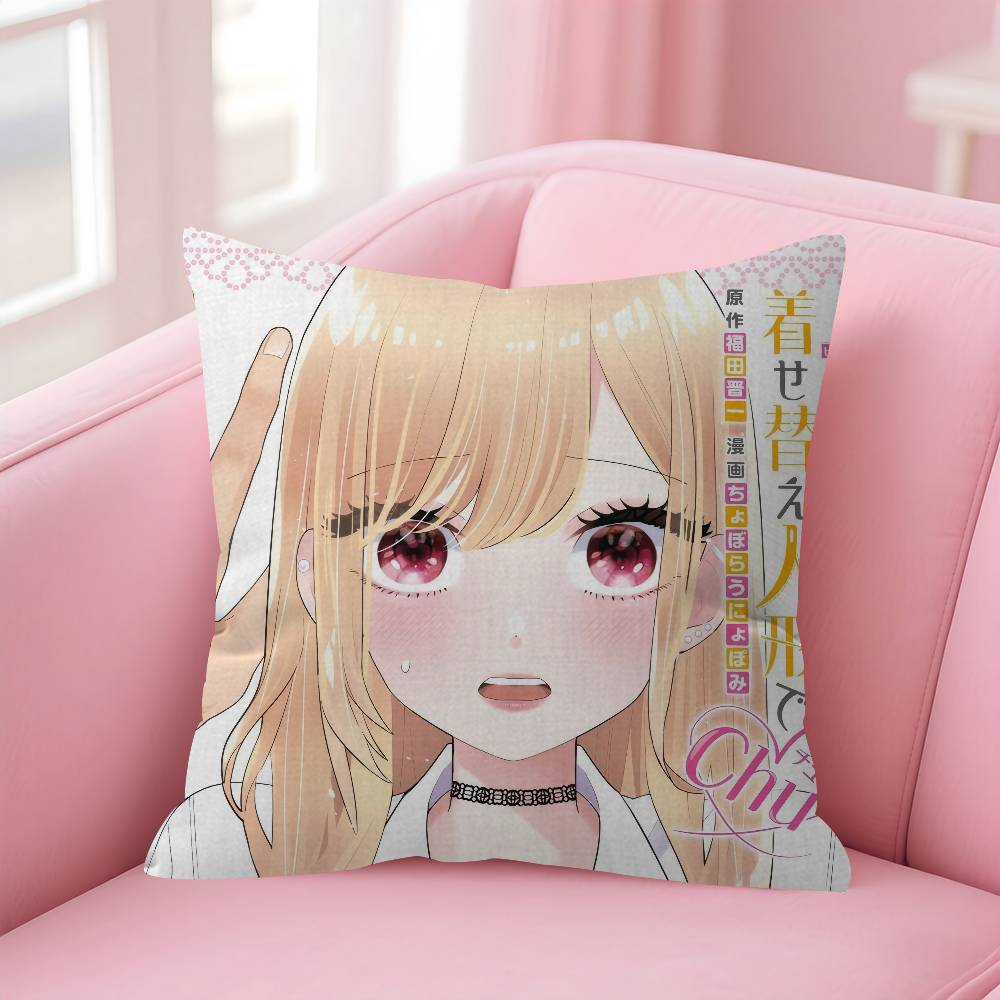 

My Dress Up Darling Anime Maple Design Cushion Cover Happy Autumn Harvest decor Holiday Decorati Pillow Cover 30x30 cm