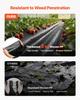 Weed Barrier Fabric Heavy Duty, 1.8x76.2m 141.7g Landscape Fabric, Woven Weed Blocker Fabrics, Garden Fabrics Weeds Barrier, Weeds Control Ground