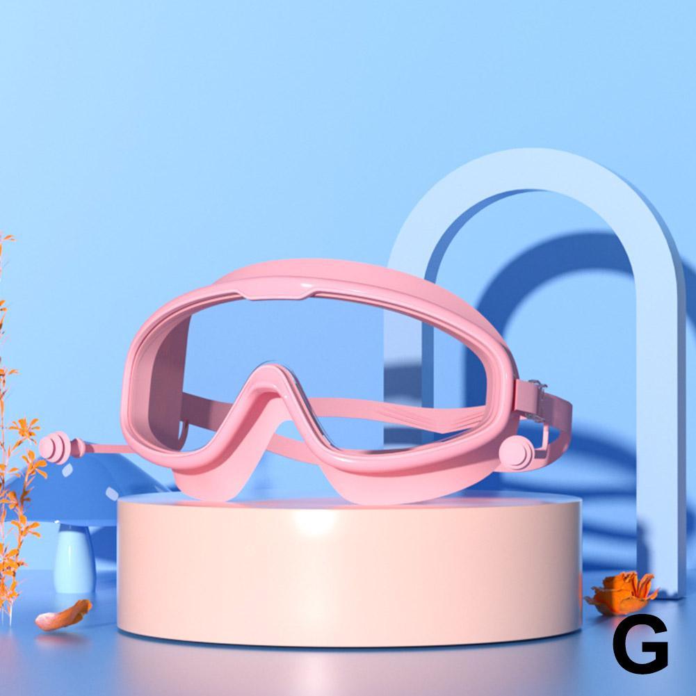 Kids Swimming Goggles Big Frame HD View Anti-fog Waterproof Children's Swim Goggles Boys and Girls Multi-color To Choose
