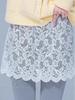 Lace Layering Butt Cover Midi Skirt - Anti-Exposure, Versatile Base Layer with Lace Hem for Autumn/Winter