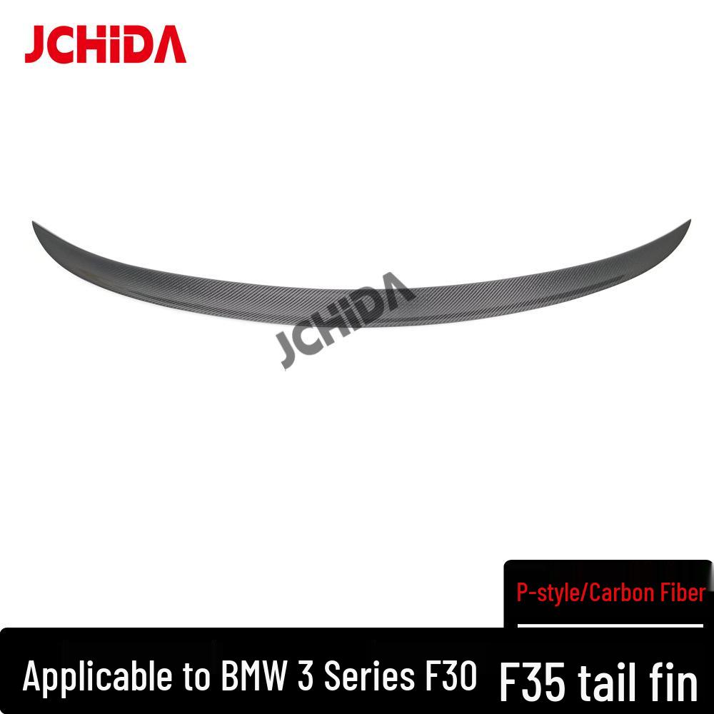 BMW 3 Series F30 F35 P Style Carbon Fiber No-Drill Rear Spoiler
