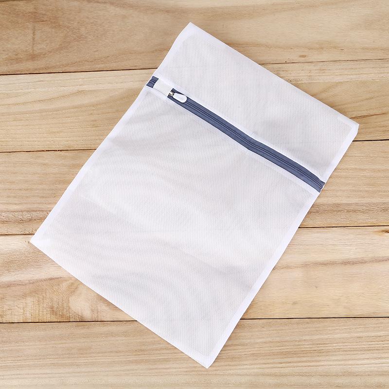 Thickened Fine Mesh Zipper Laundry Bag Set for Lingerie Care